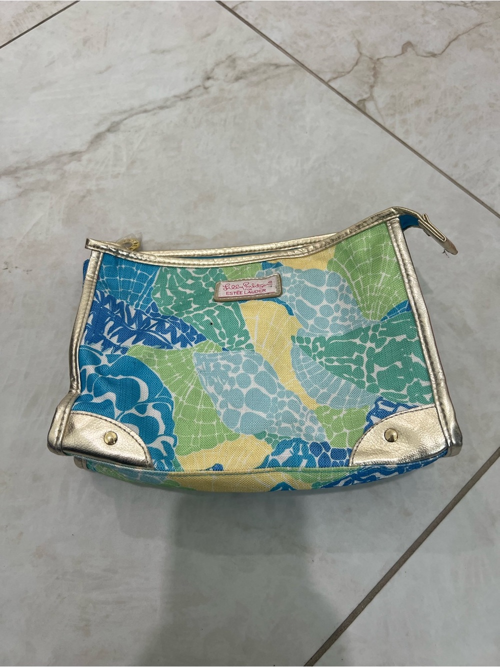 Lily Pulitzer Estée Lauder Floral Makeup Bag
